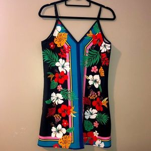 EUC SHEIN Aline double v neck spaghetti strap mini sundress. Size Small